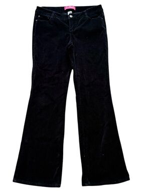 Thalia Sodi Black Velvet Flared Pants Size 5/6
